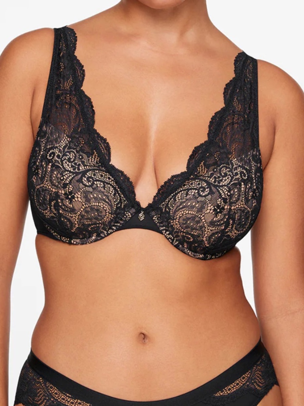 ThirdLove‎ Lace Contour Plunge Bra 34D
